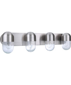 Pill 4-Light Bath Vanity Light Brushed Polished Nickel