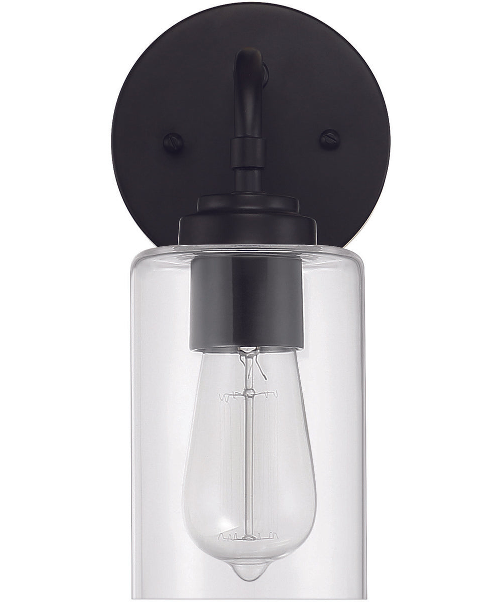 Stowe 1-Light Wall Sconce Flat Black