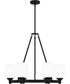 Penning 6-light Chandelier Matte Black