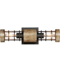 Homestead 18 inch 2-Light Wall Sconce Driftwood / Black