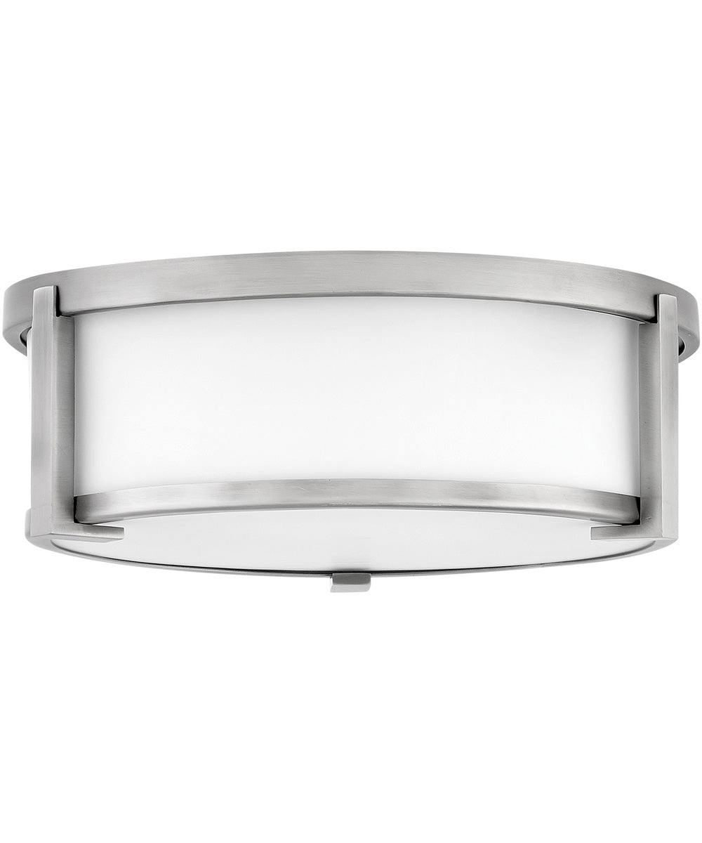 Lowell 2-Light Medium Flush Mount in Antique Nickel