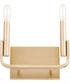 Tempo 2-light Wall Mount Light Fixture Aged Brass