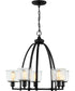 Holden 5-light Chandelier Earth Black