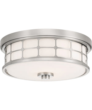 Guardian 2-light Flush Mount Brushed Nickel