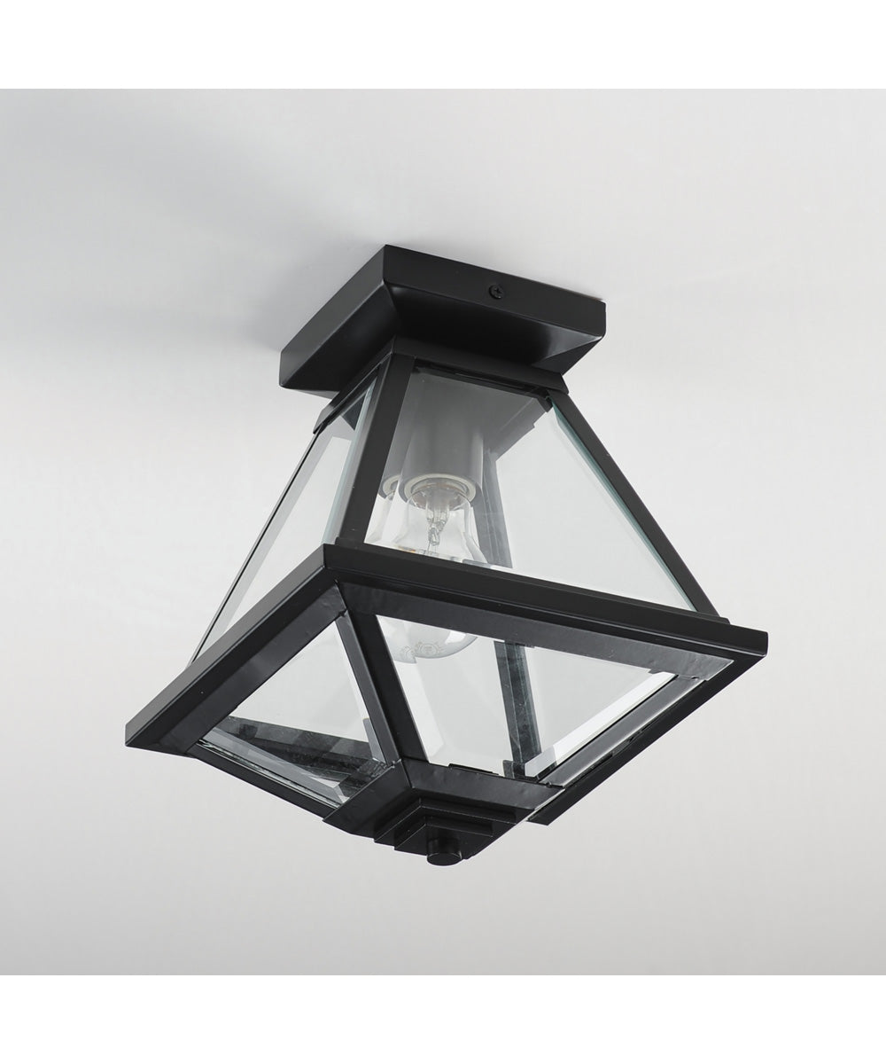 Prism 9 inch Outdoor Flush Mount Black