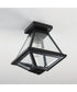 Prism 9 inch Outdoor Flush Mount Black