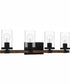 Nottinghill Extra Large 4-light Bath Light Matte Black