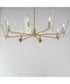 Armory 8-Light Chandelier Natural Aged Brass