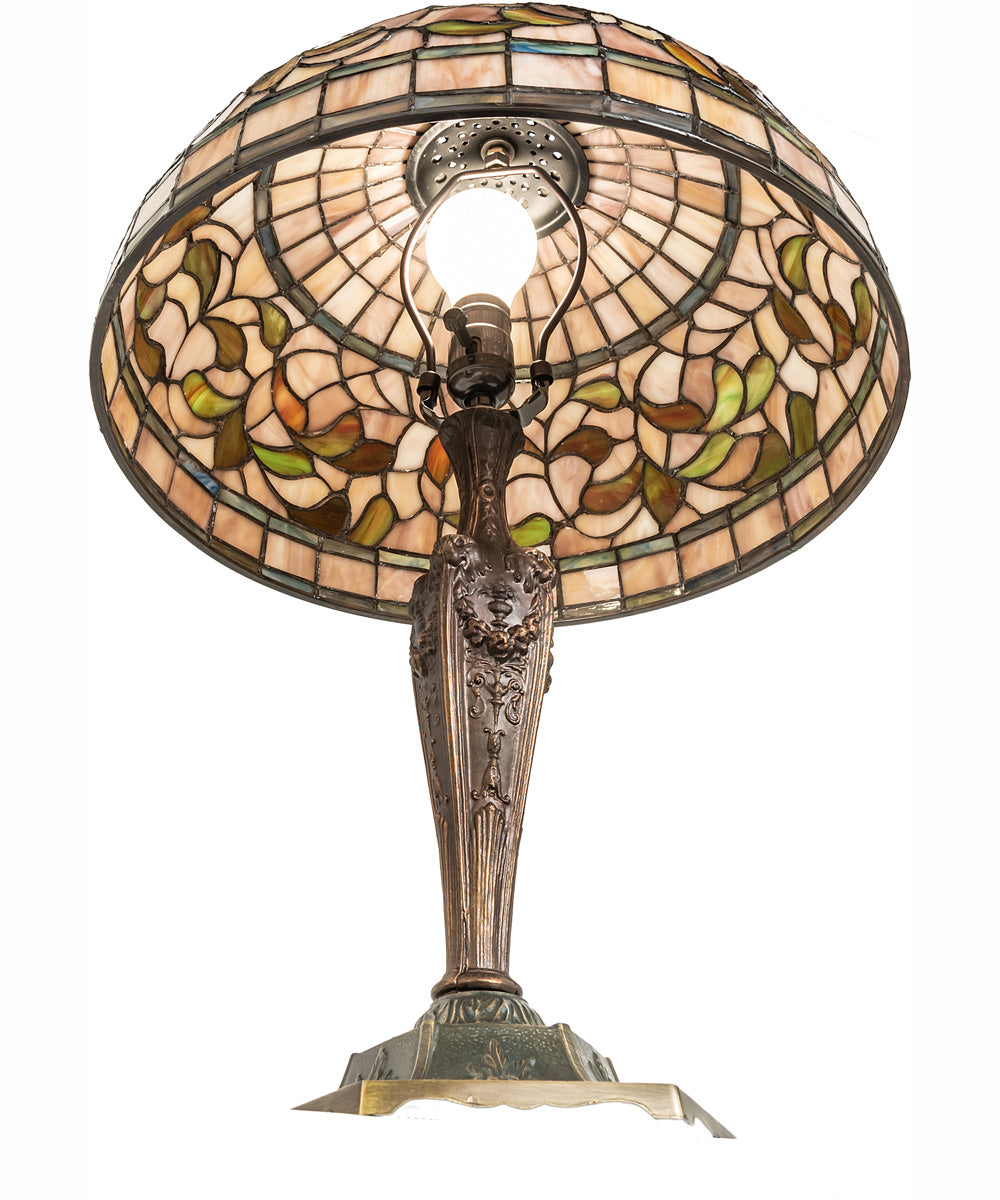 23" High Tiffany Turning Leaf Table Lamp