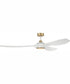 72" Envy 1-Light Indoor/Outdoor Ceiling Fan White/Satin Brass