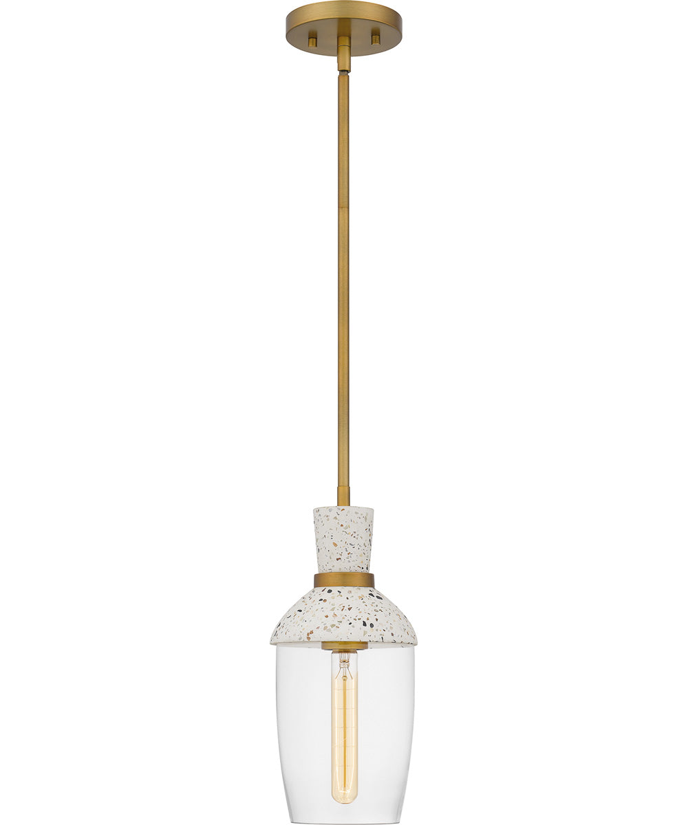 Quoizel Piccolo Pendant Small 1-light Mini Pendant Aged Brass