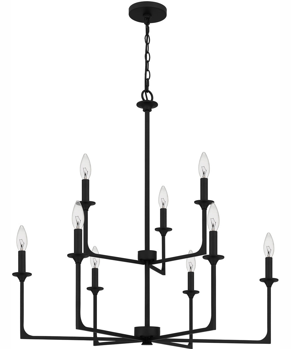 Prescott 9-light Chandelier Matte Black