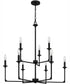 Prescott 9-light Chandelier Matte Black