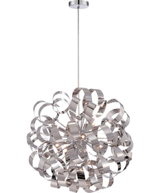 Ribbons 12-light Pendant Polished Chrome