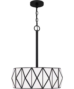 Jakarta 3-light Pendant Matte Black