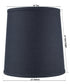 12"W x 12"H SLIP UNO FITTER Textured Slate Blue Drum Linen Shade