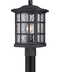 Stonington Large 1-light Outdoor Post Light  Coastal Armour Mystic Black