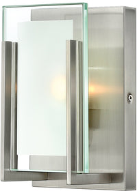 5"W Latitude 1-Light Halogen Bath Vanity Brushed Nickel
