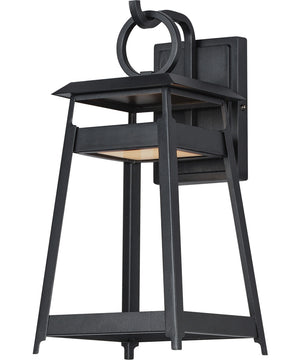 Pagoda Medium LED Outdoor Sconce Black