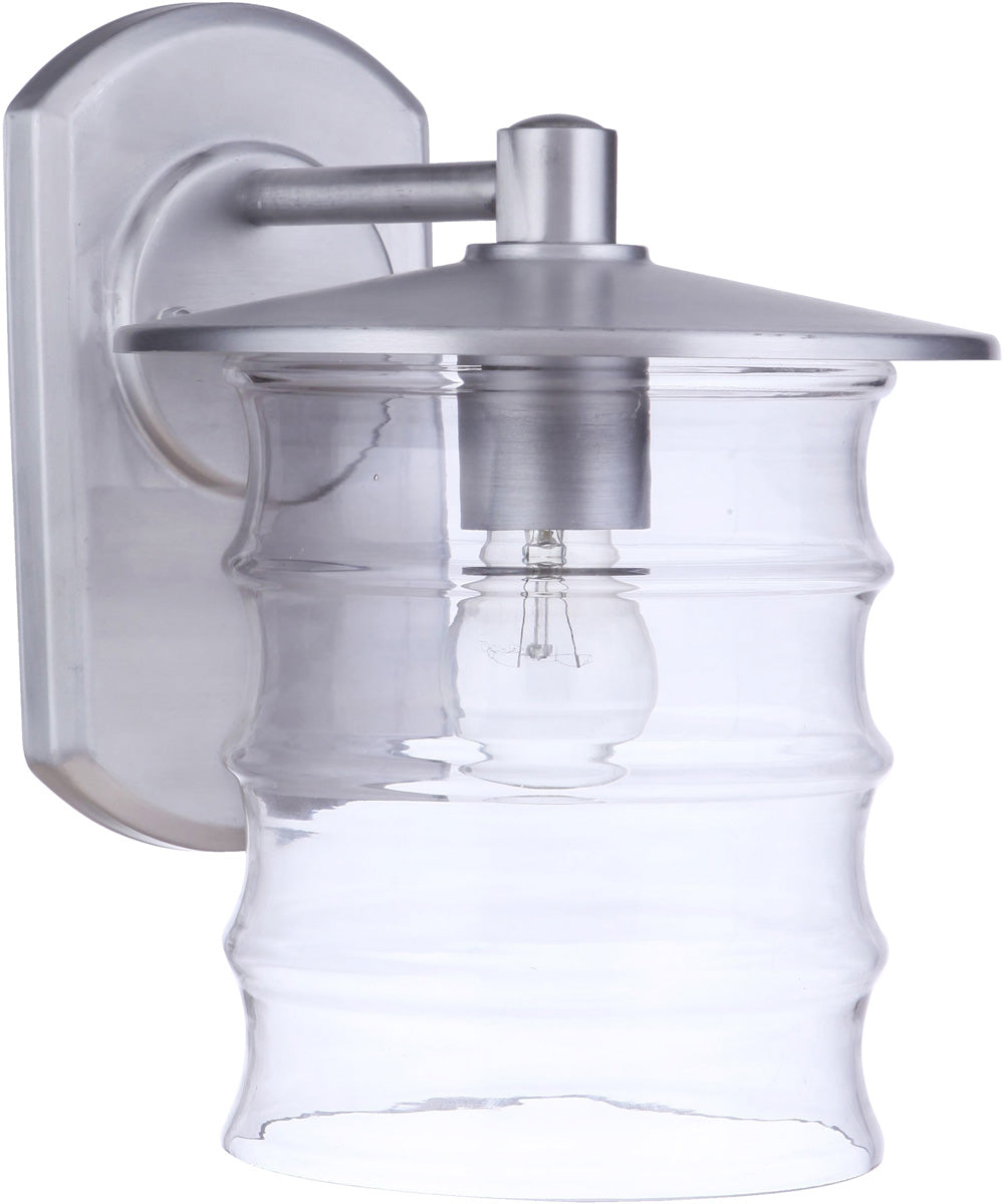 Canon 1-Light Outdoor Wall Light Satin Aluminum