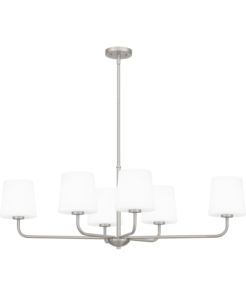 Gallagher Medium 6-light Island Light Brushed Nickel