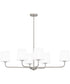 Gallagher Medium 6-light Island Light Brushed Nickel