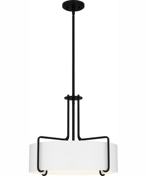 Quoizel Pendant 4-light Pendant Matte Black
