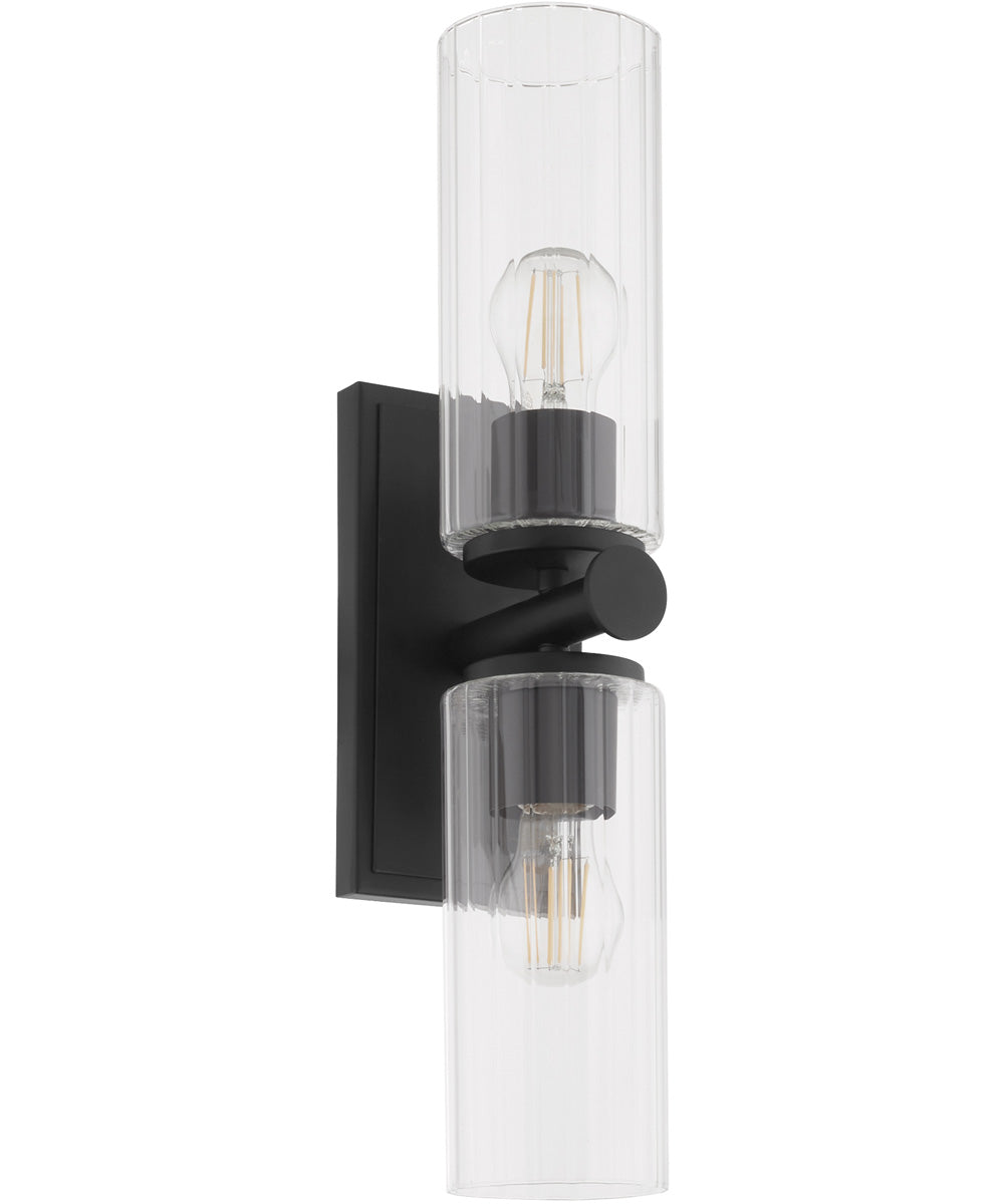 Tamara Day's Mercier 2-light Wall Mount Light Fixture Matte Black