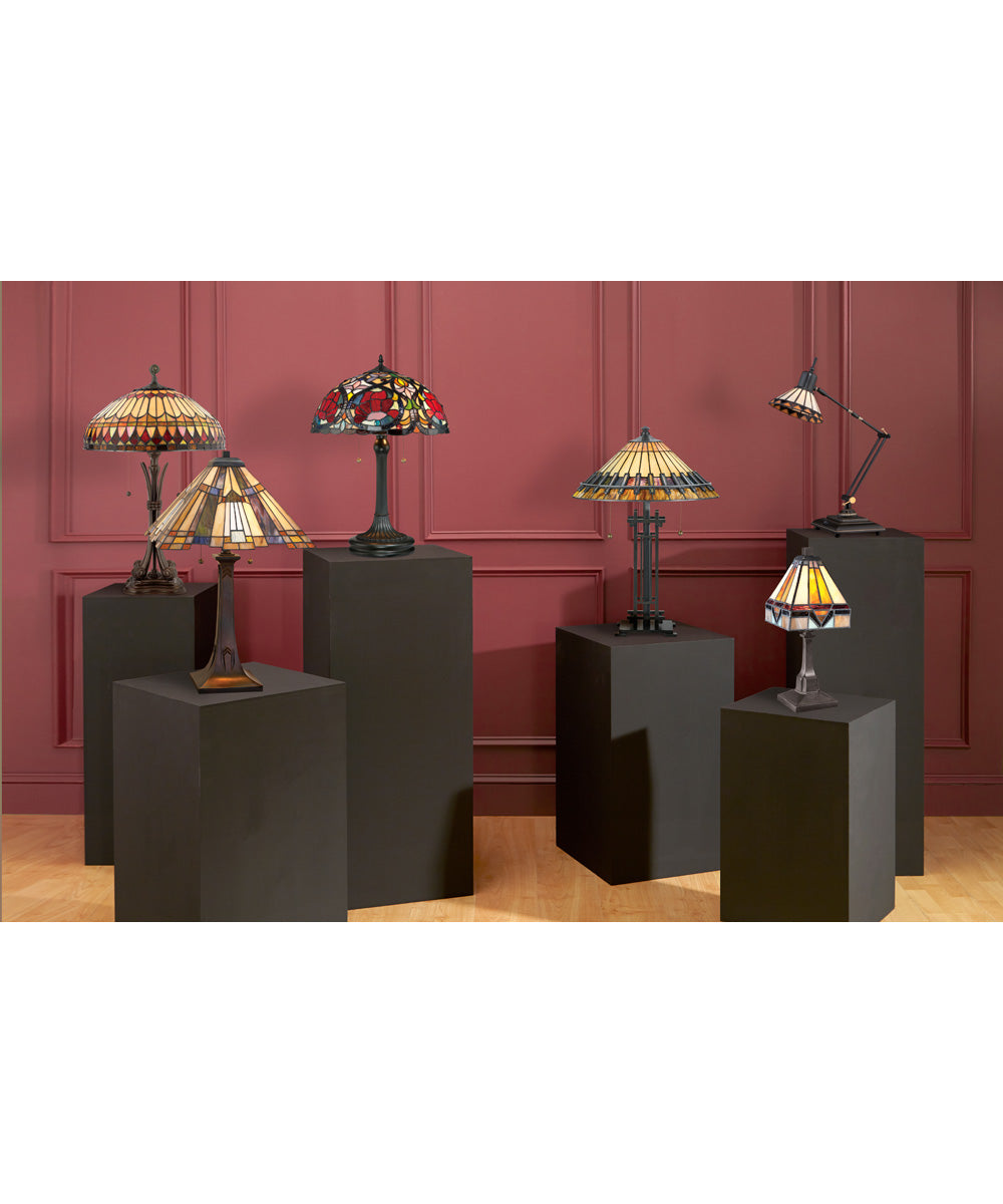 Inglenook Small 2-light Table Lamp Valiant Bronze