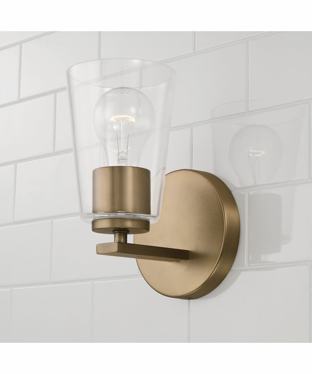 Portman 1-Light Sconce Aged Brass