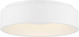 23"W Orbit 1-Light LED Close-to-Ceiling White