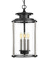 Squire 3-Light Hanging Lantern Matte Black