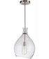 Pendant 1-Light Pendant Brushed Polished Nickel