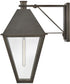 Endsley 1-Light Large Wall Mount Lantern in Blackened Brass
