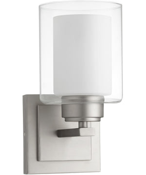 1-light Wall Mount Light Fixture Satin Nickel