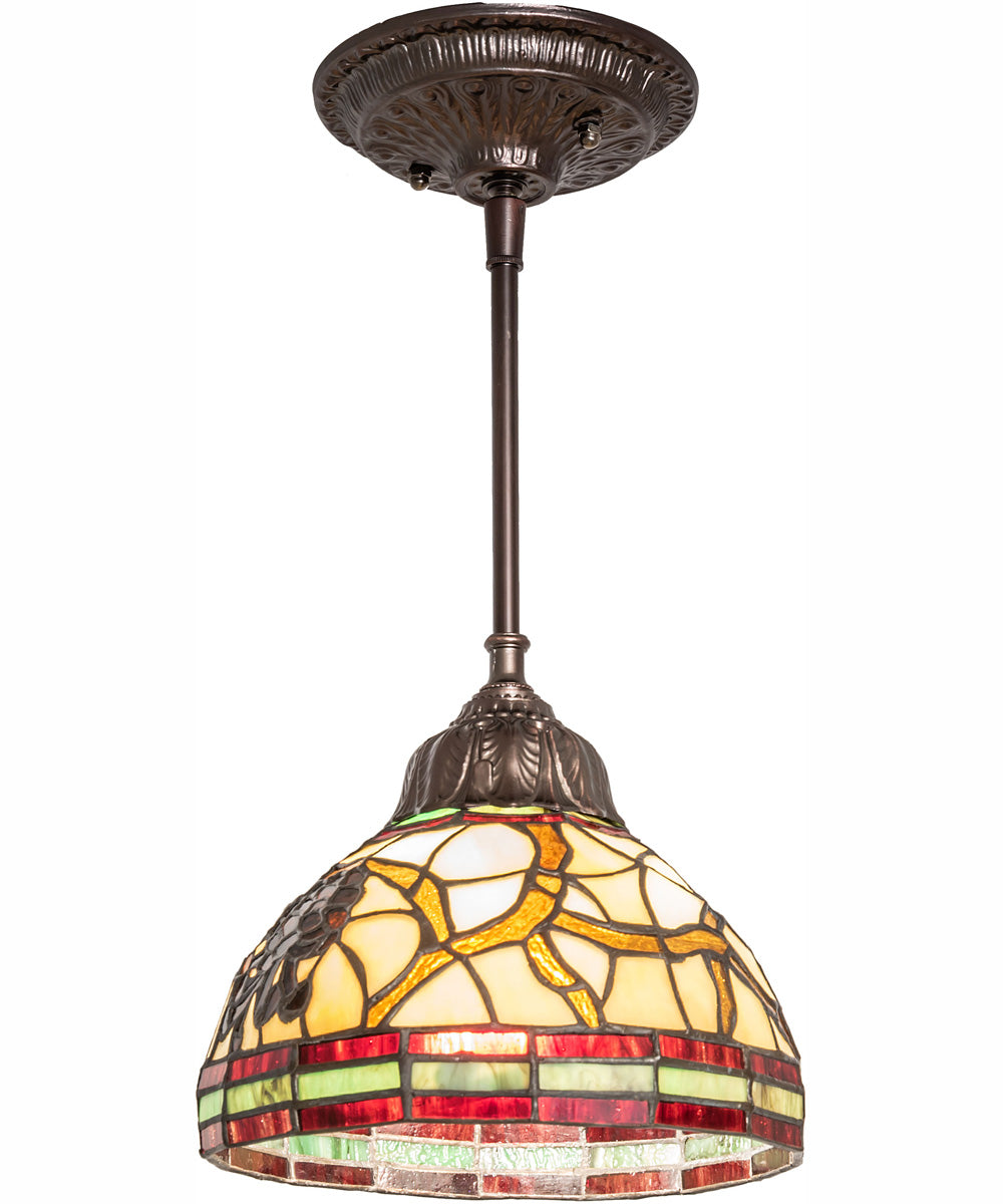 8" Wide Tiffany Pinecone Mini Pendant