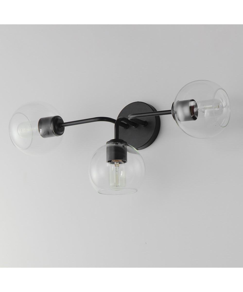 Knox 3-Light Bath Vanity Light Black