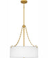 Quoizel Oversized Pendant 4-light Pendant Painted Brass