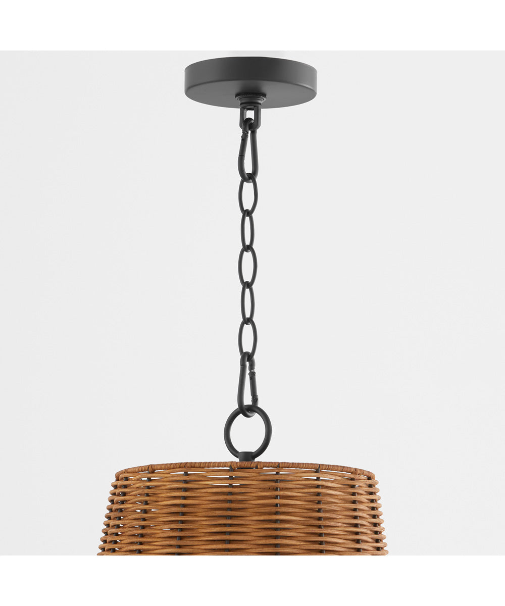 3-light Pendant Matte Black