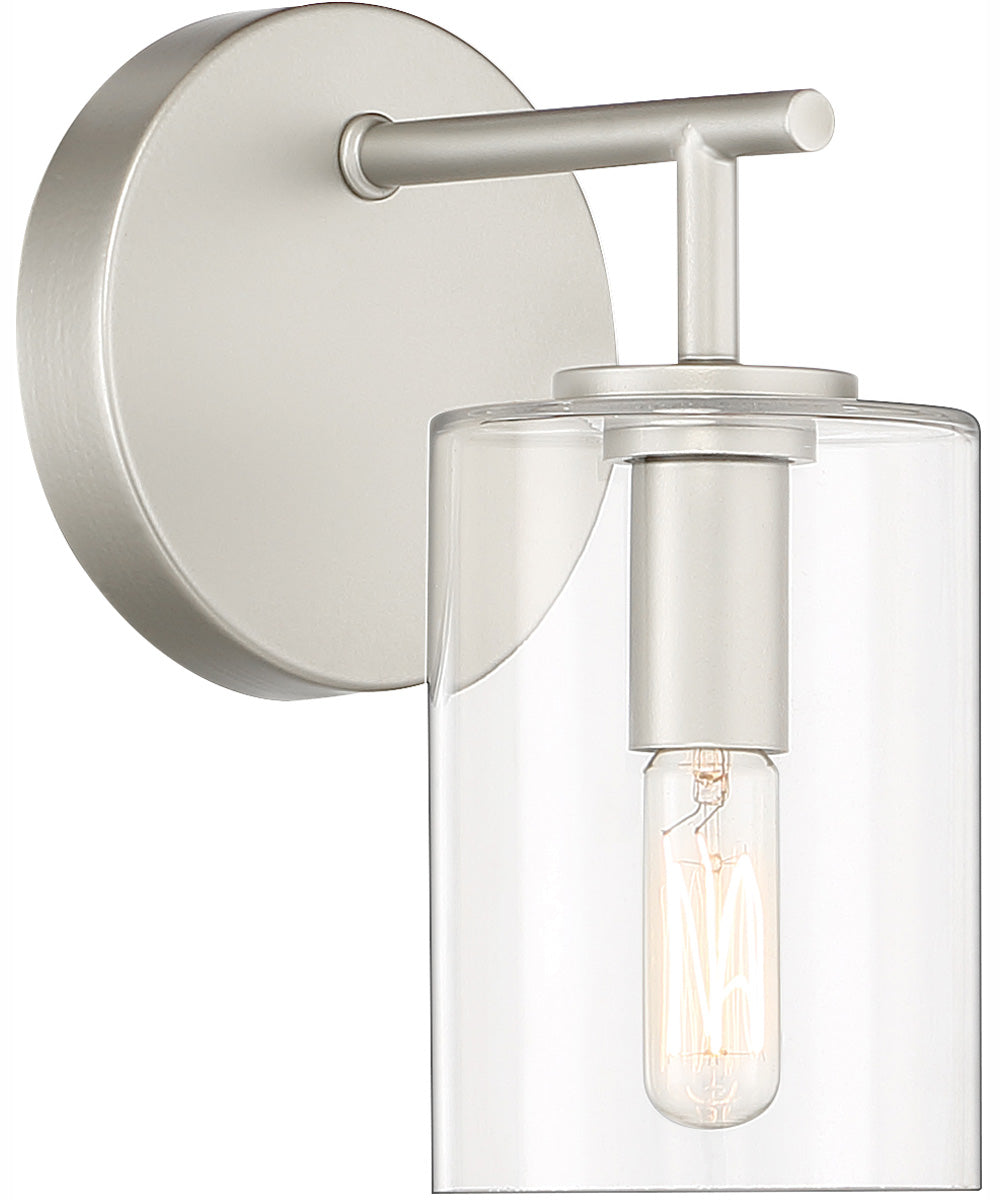 Hailie 1-Light Wall Sconce Satin Nickel