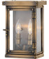 Hamilton 2-Light Small Outdoor Wall Mount Lantern in Dark Antique Brass
