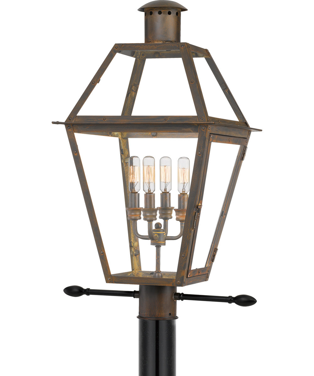 Rue De Royal Extra Large 4-light Outdoor Post Light Industrial Bronze