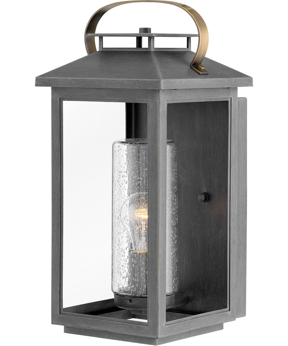 Atwater Coastal Elements  1-Light Medium Outdoor Wall Mount Lantern in Ash Bronze