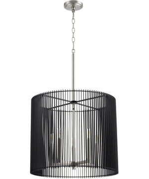 21"W Finura 5-light Pendant Satin Nickel