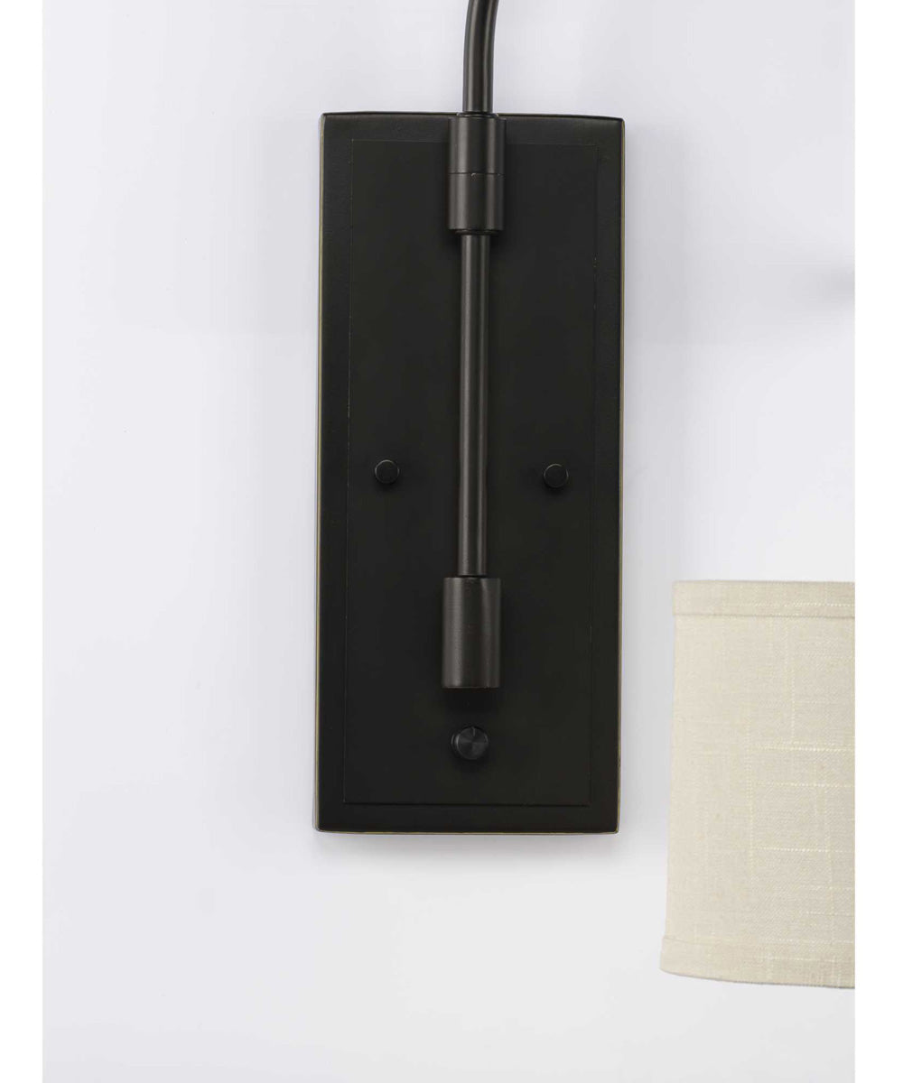 Kempsey 1-Light Swing Arm Wall Bracket Antique Bronze