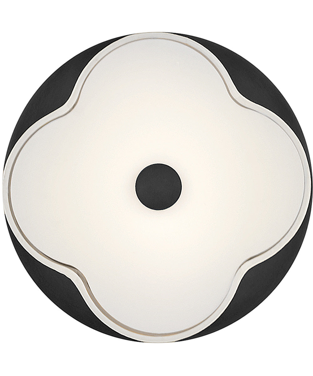 Delaney 2-Light Medium Flush Mount in Black