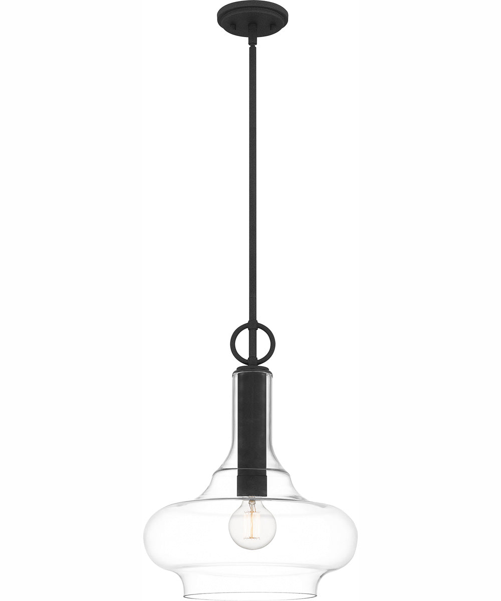 Quoizel Pendant 1-light Pendant Mottled Black