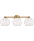 Ansley 3-Light Vanity Aged Brass