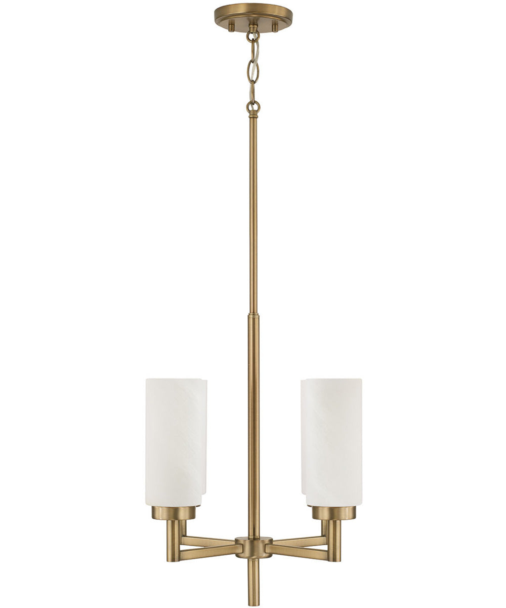 Alyssa 4-Light Pendant Aged Brass