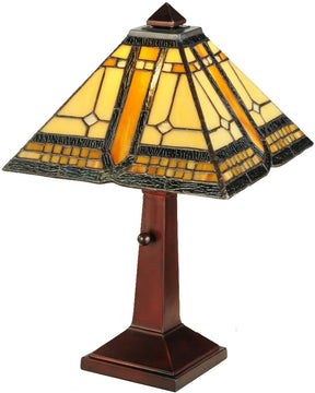 17"H Sierra Prairie Mission Accent Lamp
